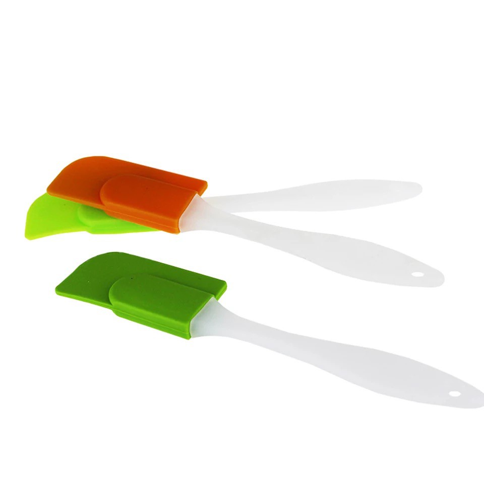 XOQ - Spatula SIlikon Tahan Panas Food Grade / Spatula Polesan Kue Gagang Bening / Spatula Silikon Silicone / Spatula Kue
