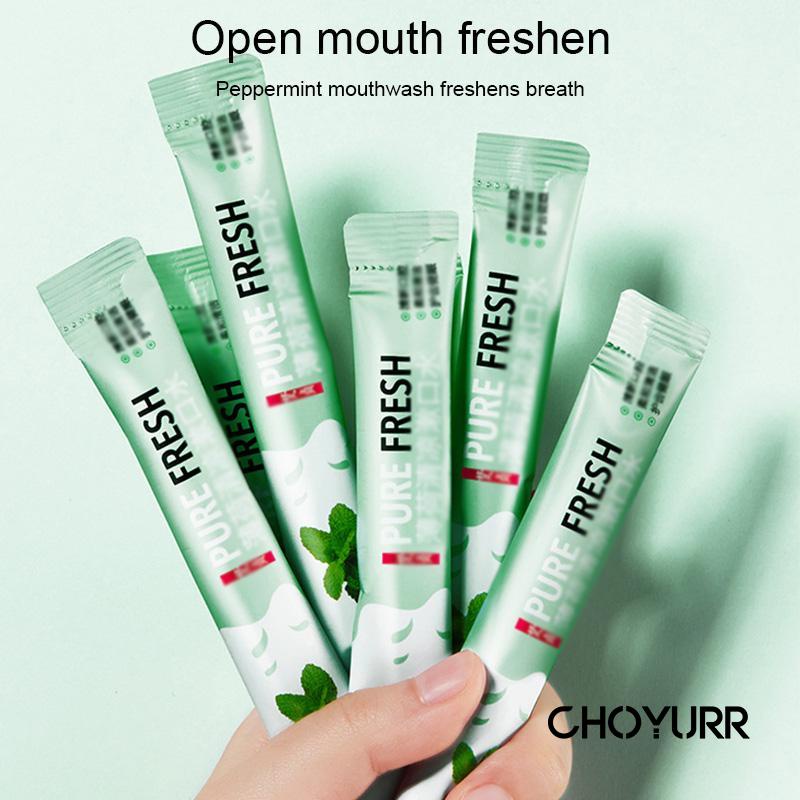 【COD】1 pcs  Mouthwash Obat Kumur Pembersih Gigi Penghilang Bau Mulut Dan Nafas Portabel Sekali Pakai Oral Cleaning Care Perlengkapan Mandi Anti-Bacterial-CH