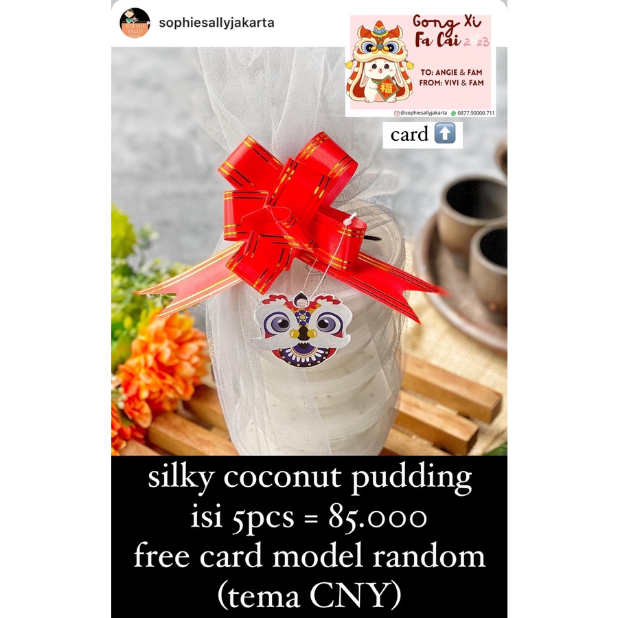 Silky Pudding Cup isi 5 Hampers Imlek / CNY Edition 2023
