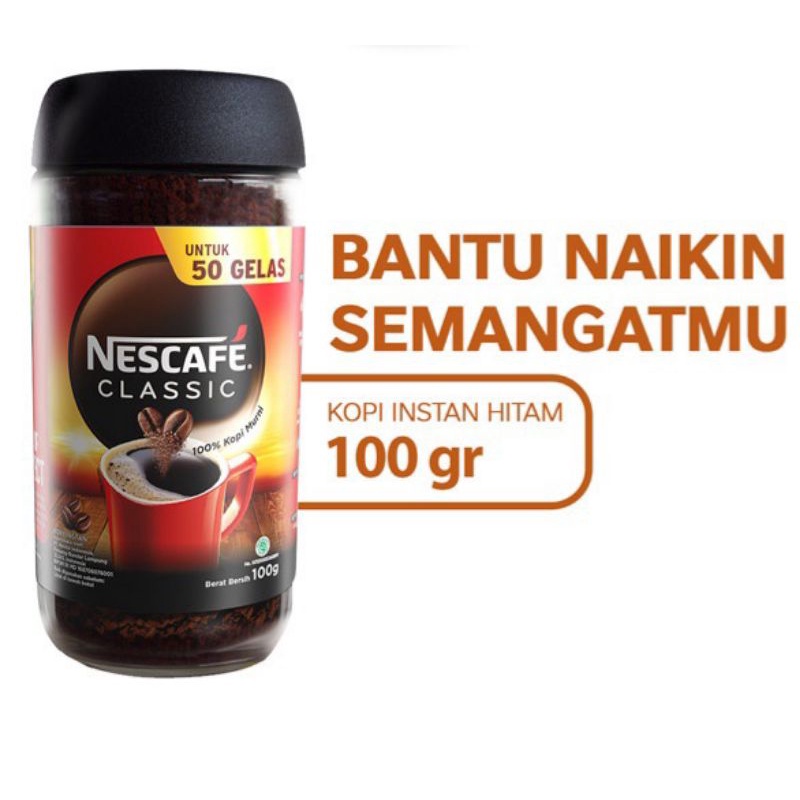 

NESCAFE CLASSIC KOPI INSTAN 100GR JAR