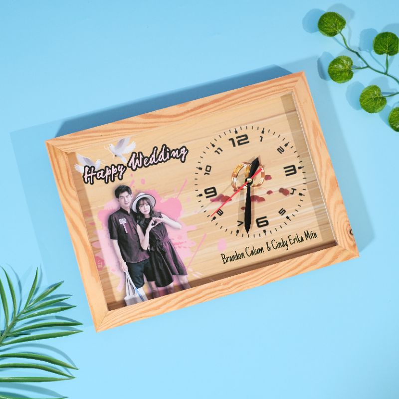 JAM DINDING CUSTOM UNIK~KADO BUAT PACAR~KADO PERNIKAHAN AESTHETIC