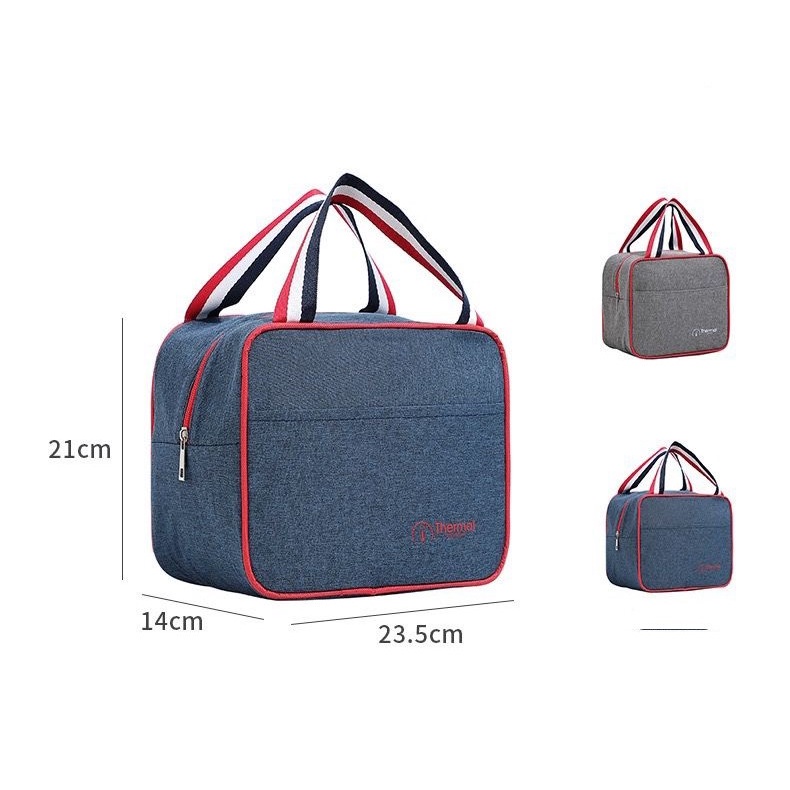 Tas Kotak Makan / Lunch Bag / Tas Bekal / Serbaguna /Minimalis Biru