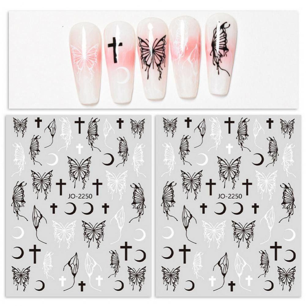 Solighter Stiker Kuku Baru Nail Decals Nail Art Hologram