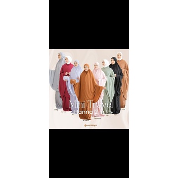 Mukena Hanna 2 in 1 mukena travel mukena Moschahijab original