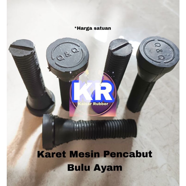 Karet Mesin Pencabut Bulu Ayam Alat Bubut Mesin Pencabut Bulu Unggas Plucker Rubber