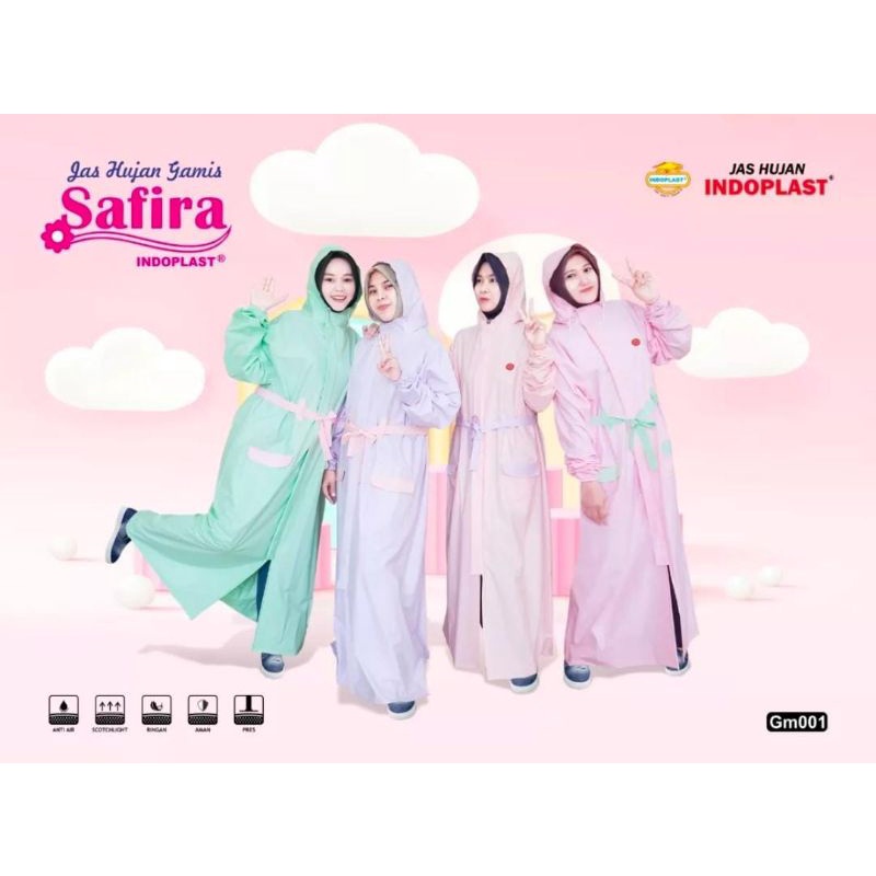 Jas Hujan gamis safira