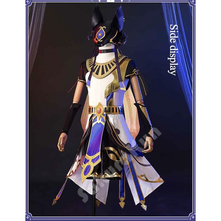 Game Genshin Impact Cyno Cosplay Costume Men Combat Uniform Boy Costume Halloween Cyno Cosplay Costume Full Set