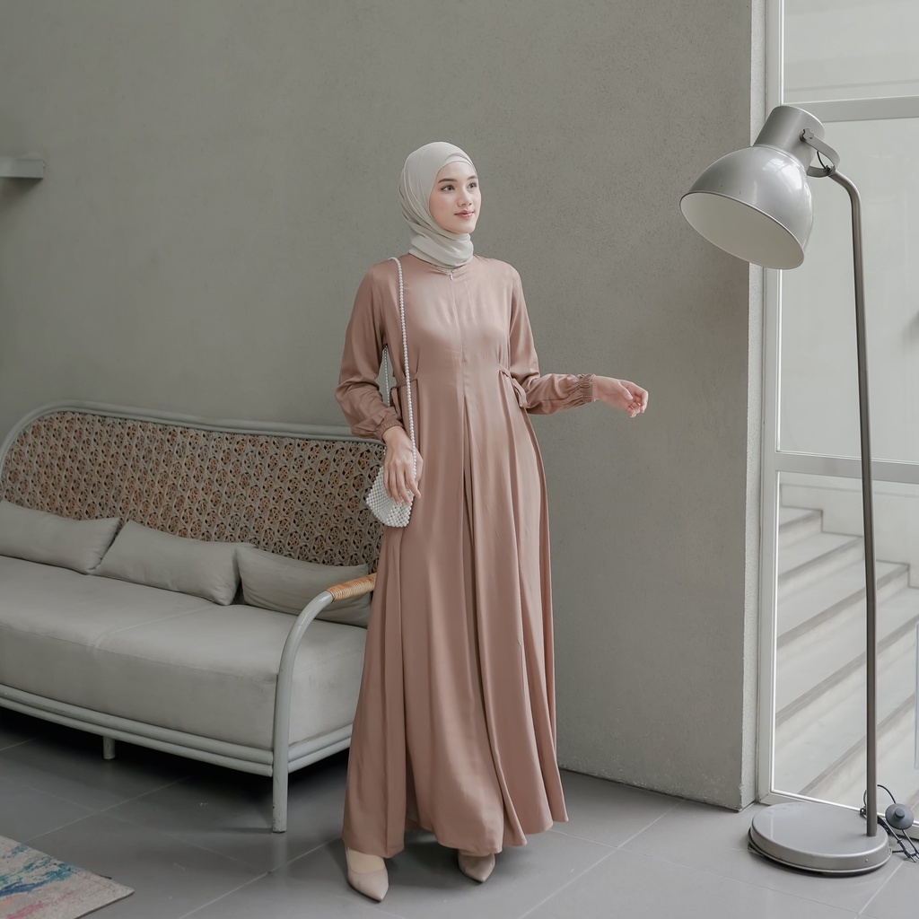 Ayunda Dress Casual Fashion Muslim bahan Crincle Airflow