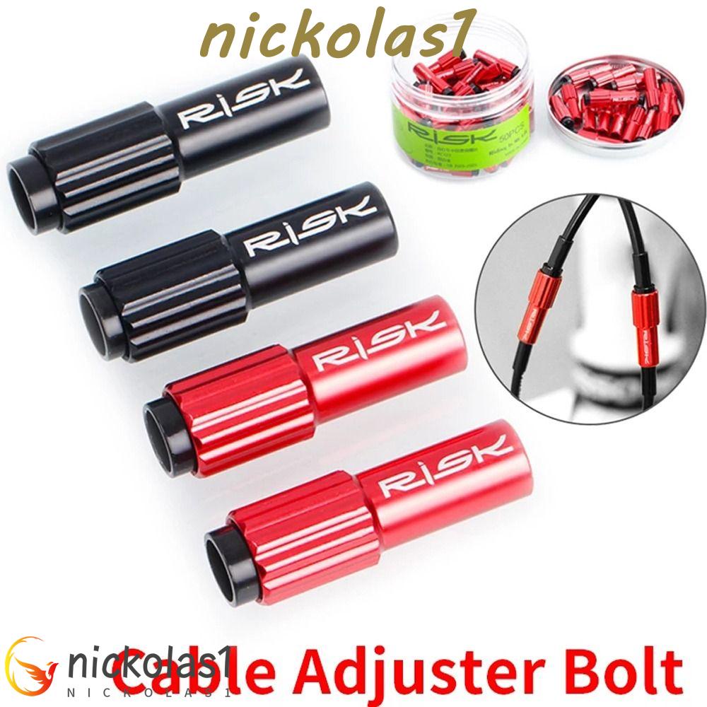 Nickolas1 Sekrup Kabel Shifter Sepeda 4mm Konektor Shift Aksesoris Sepeda ​Suku Cadang Derailleur Sepeda Kabel Rem Gear Inline Cable Adjuster