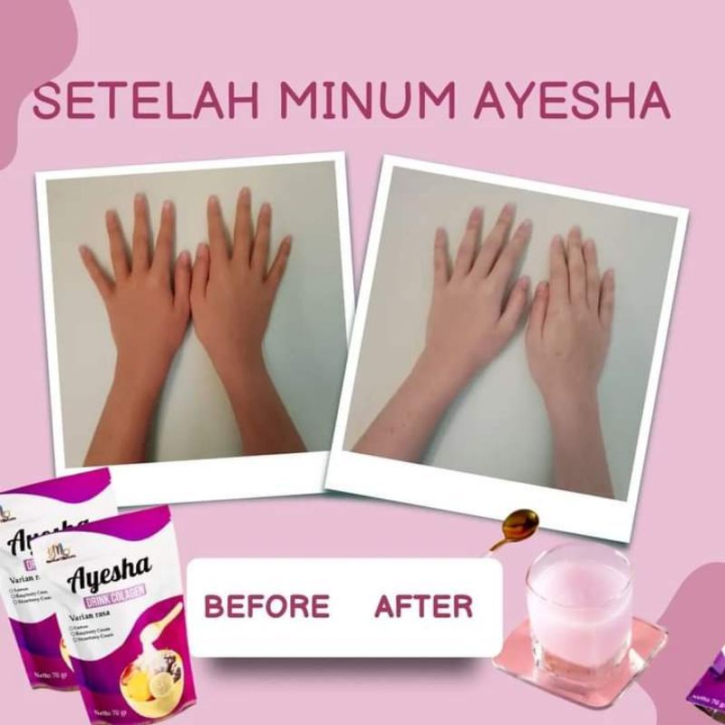 Ayesha Collagen Drink/Minuman Pemutih/Minuman Kecantikan/Aman Untuk Bumil Busui