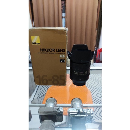 lensa nikon 16 85 lengkap box lenshod