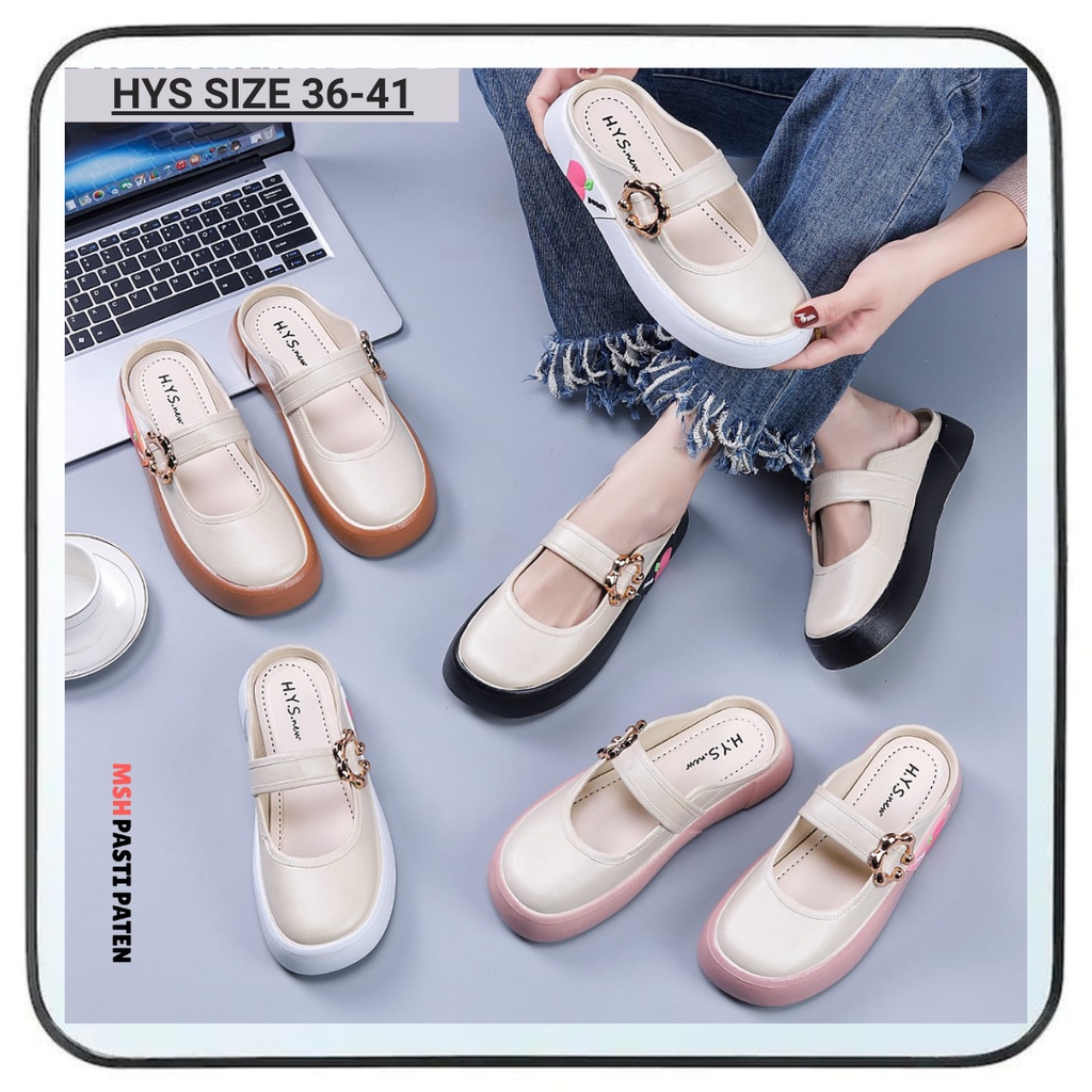 HYS 2338 / Sandal Wanita Karet Jelly Selop Terbaru Import