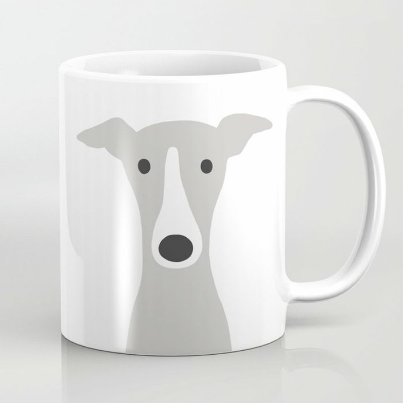 Cute greyhound italian greyhound mugs