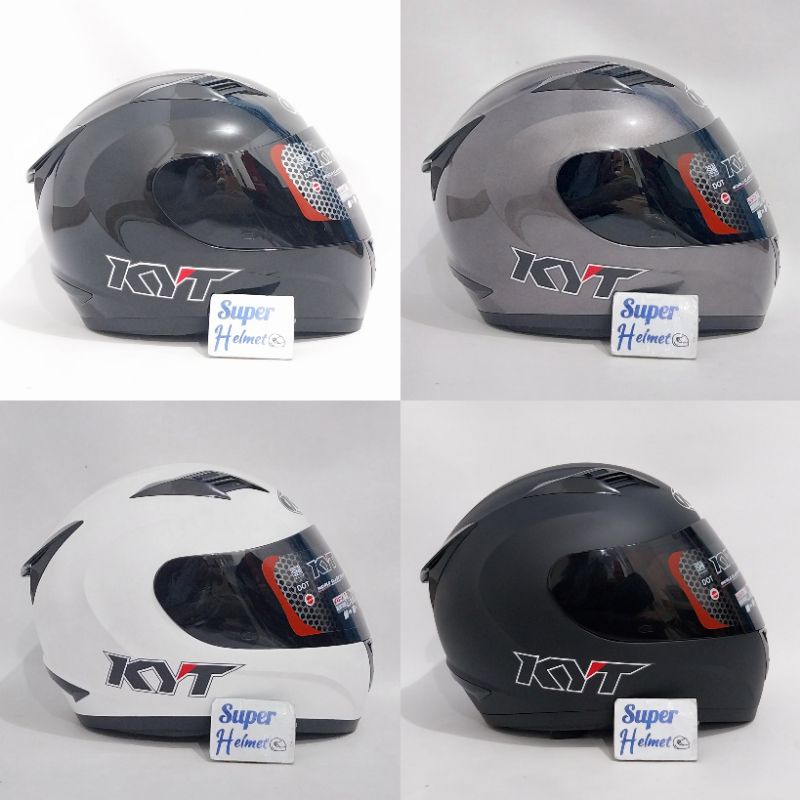 Helm full face KYT R10 polos ORIGINAL KYT