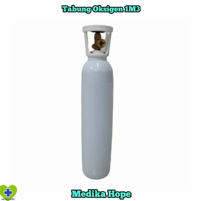 Tabung Oksigen 1m3 Sudah Full Isi - Tabung Medis Isi 6,7 Liter