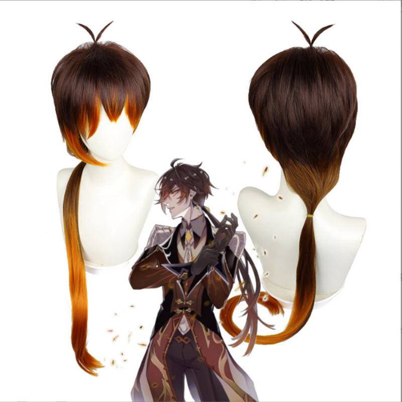 【Wetrose】Genshin Impact Coat Zhongli Cos Suit Costume Men Zhongli Cosplay Set Suit For Boys