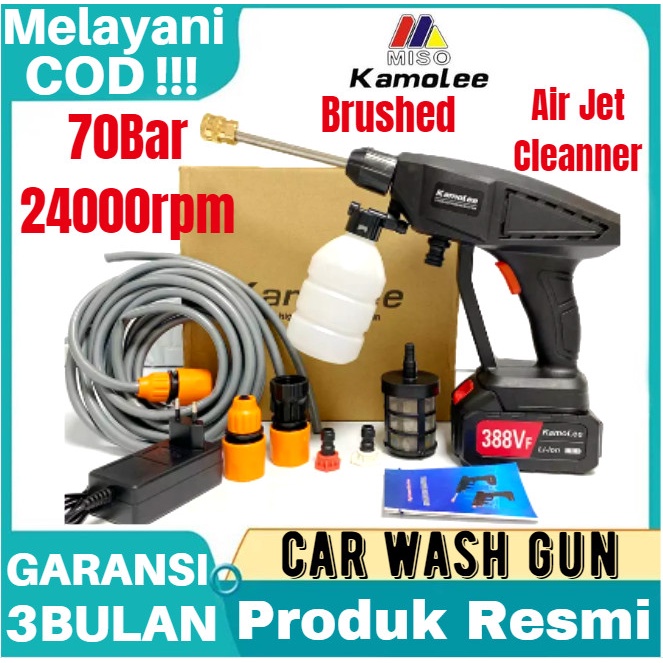 Cleaner Kamolee-300W Cordless Brushless Multifungsi Air Jet Cleaner + Batre