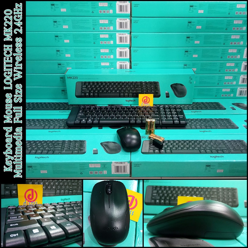 Keyboard Mouse Wireless LOGITECH MK220 - DISASS JOGJA