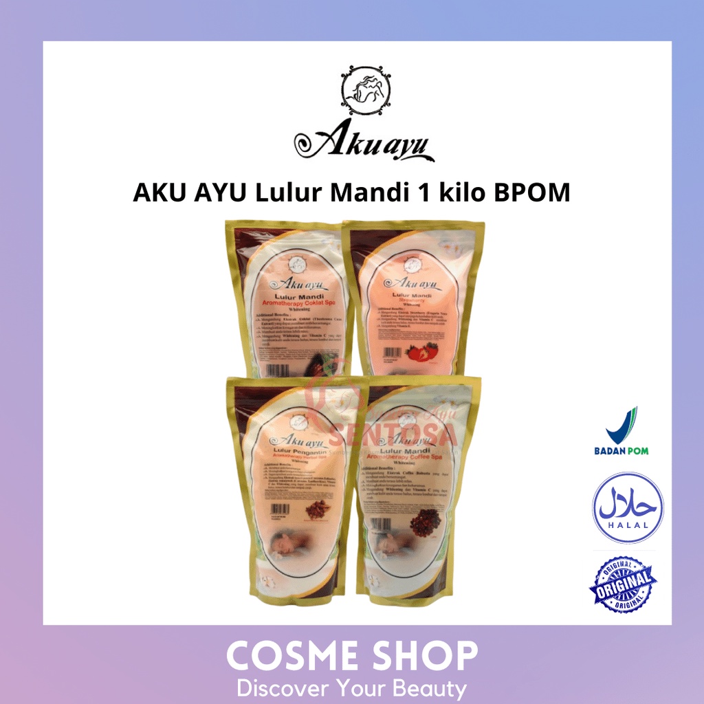 AKU AYU Lulur Mandi 1kg/Lulur Mandi/Lulur/Lulur Badan
