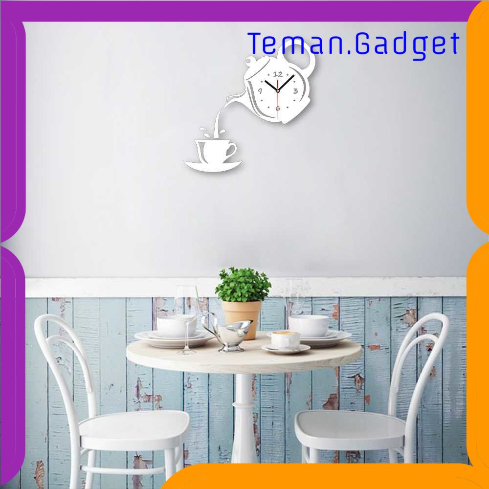 TG-PJM Jam Dinding Quartz Creative Design Model Teko Kopi Unik - NS003