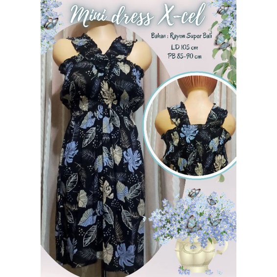 Dress mini X-cel //Dress mini Bali //Daster Bali