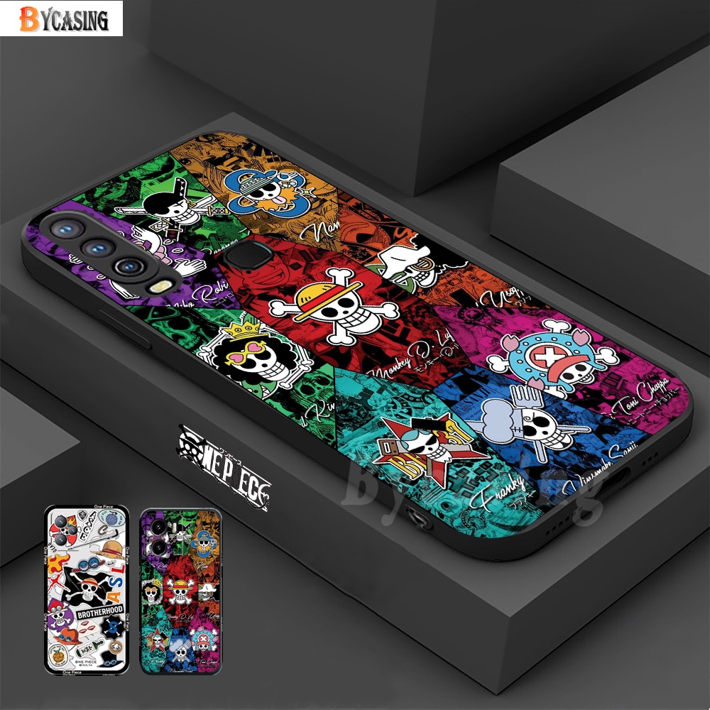 Huawei Y6P Y7A Y6 Pro 2019 Nova 7i Nova 5T Nova 3i Y9S Y9 Prime2019 P30 Lite Square Casing Silikon Fashion Anime Sea Pirate Kings Lembut Phone Cover BY