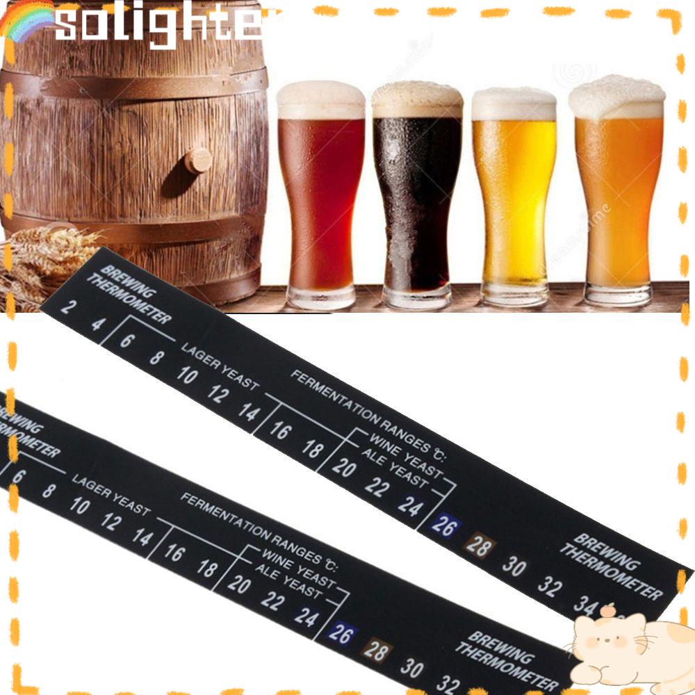 Solighter 2C Sampai 36C Brew Thermometer Stiker Alat Fermentasi Bermanfaat Bir Wine Spirits