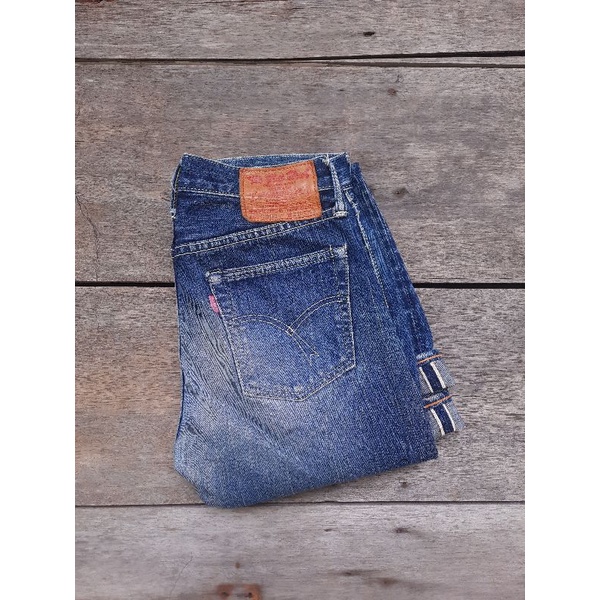 the flat head denim selvedge 16oz size 28 second preloved no iron heart