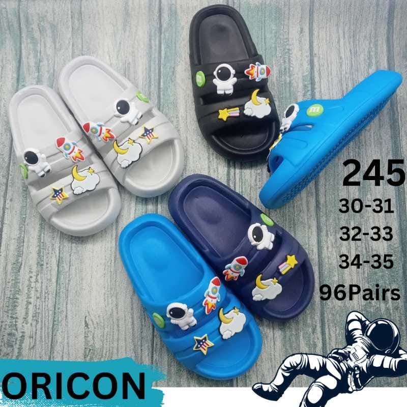 Sandal anak cowok Double strap Casual jibitz astronot jelly EVA ringan empuk nyaman