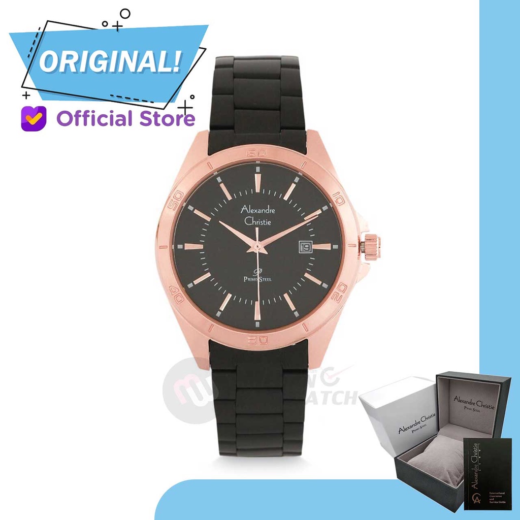 Jam Tangan Wanita Analog Alexandre Christie 1011LD AC1011 AC 1011 LD 1011 LDBBRBA Original Garansi R