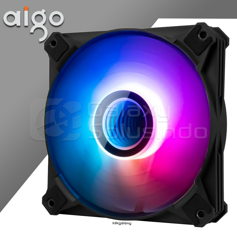 AIGO DARKFLASH Infinity 8 ARGB 120mm 5in1 Case Fan - Black