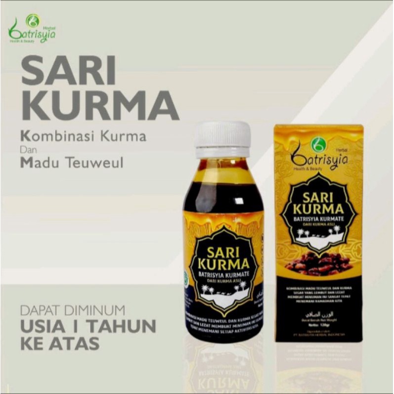 

Batrisyia Kurmate Sari Kurma 120 gr / Sari Kurma Batrisyia / Kurmate Batrisyia