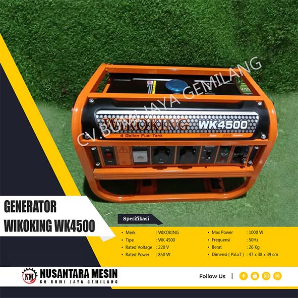 MESIN GENSET / GENERATOR WIKOKING WK 4500