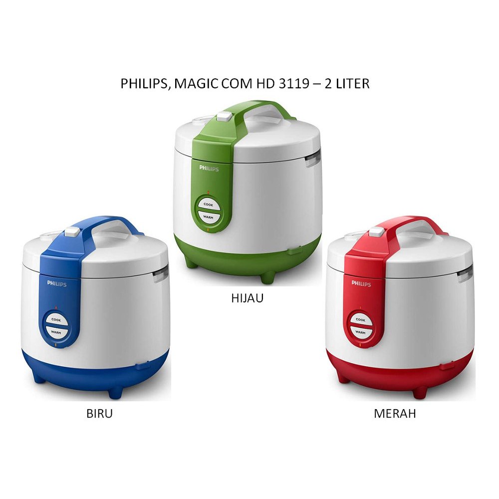 PHILIPS HD3119 RICE COOKER 2 Ltr - HD 3119