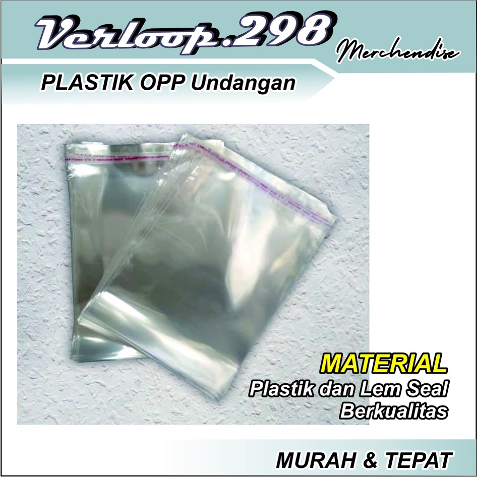 

Plastik Opp Undangan Lem Seal 15,5x22cm, 16x22cm, 16,5x22cm, 17x22cm