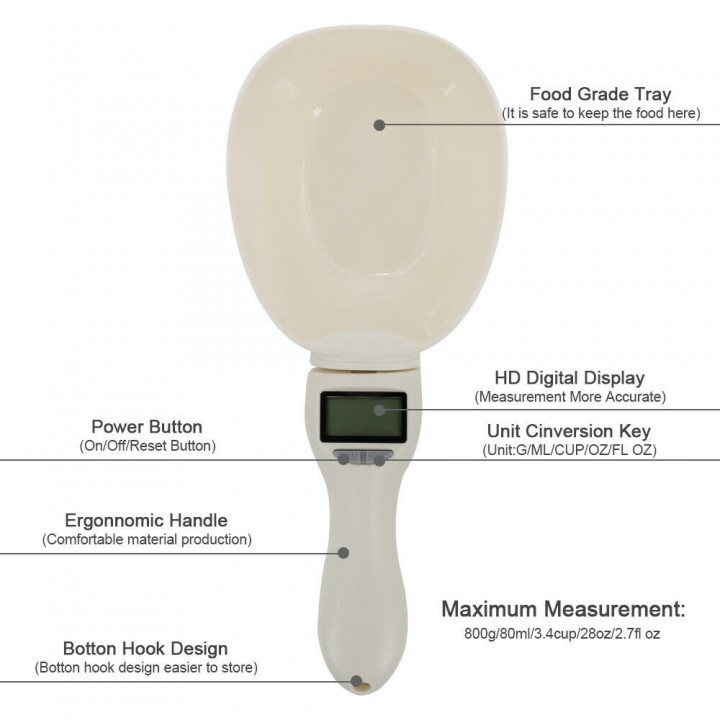 67 Digital Scale Measuring Spoon Food Pets LCD Display - Timbangan Sendok