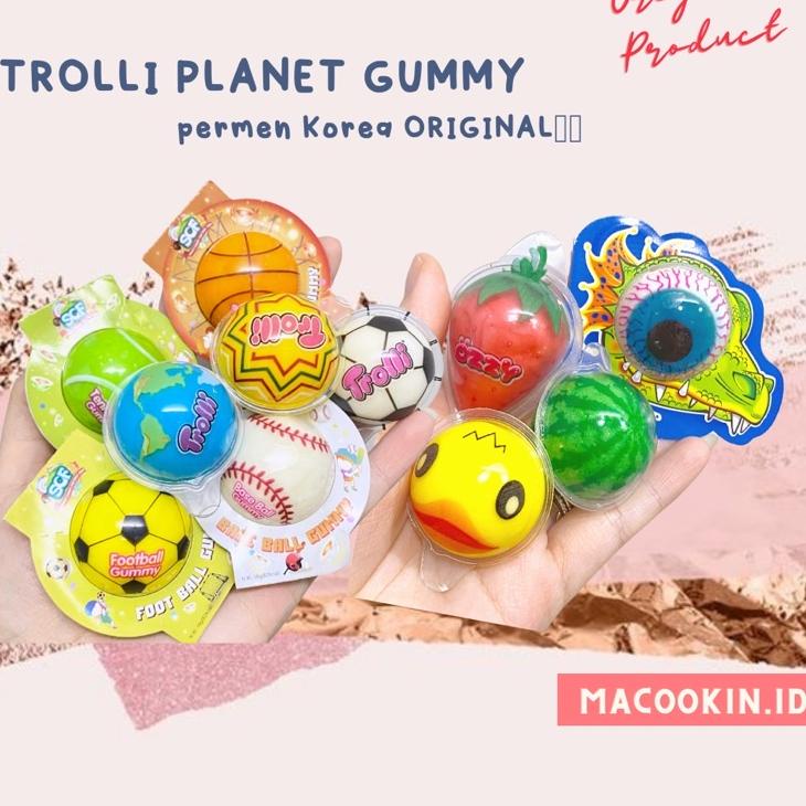 

trx4v9Uj Trolli Planet Gummy / Gummi Permen Korea 1 buah Jelly isi selai NONHALAL