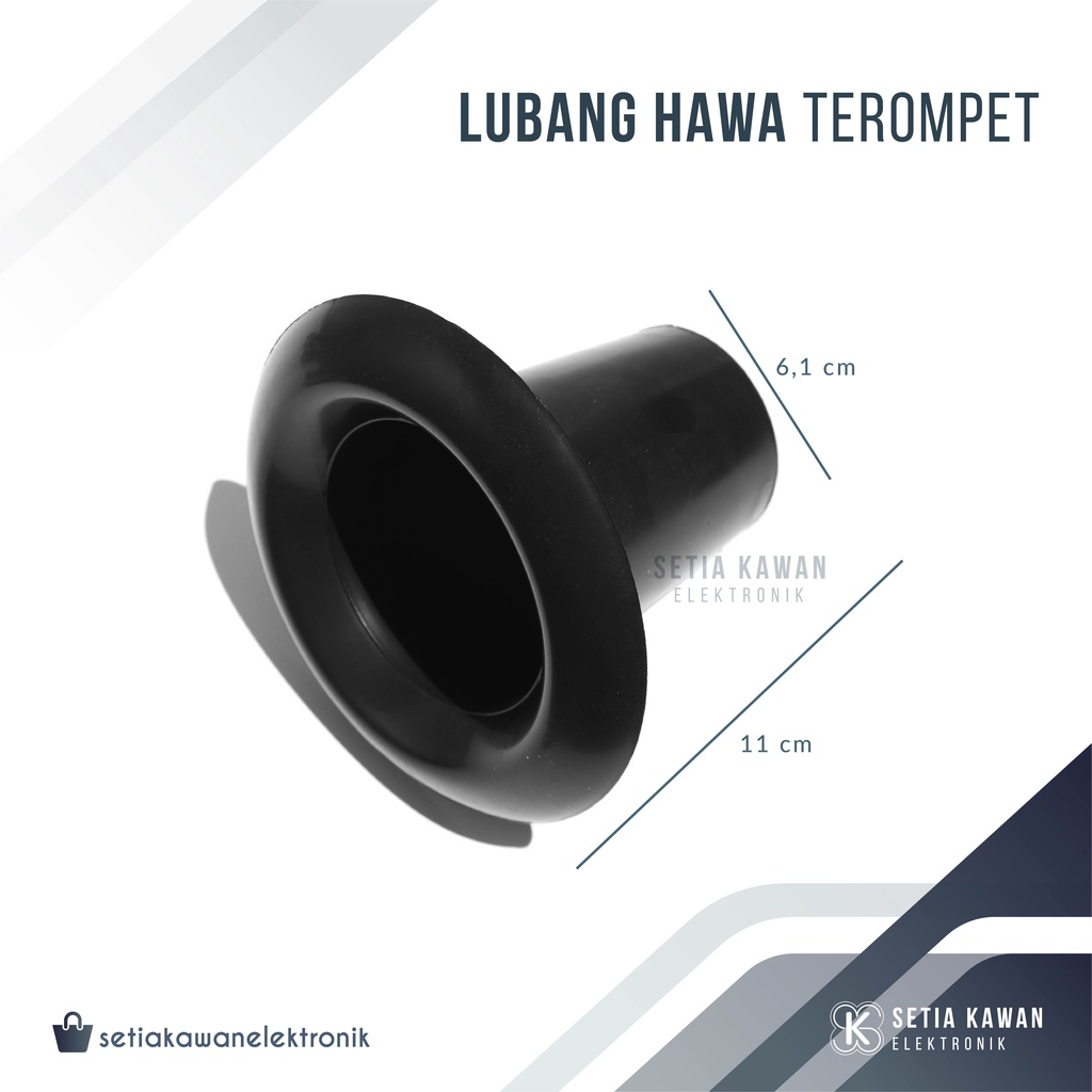 Lubang Angin Box Speaker Terompet / Lubang Hawa Salon Speaker