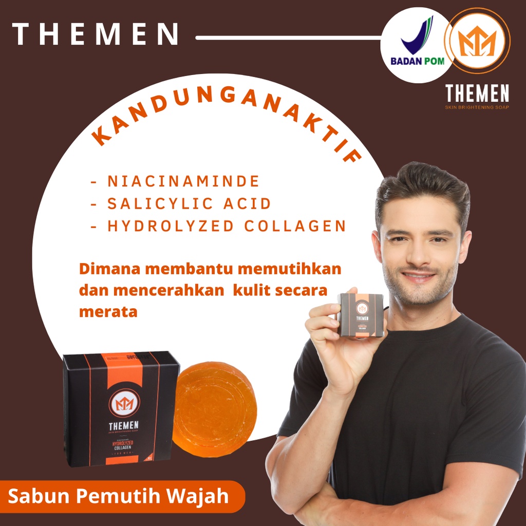 [SABUN PEMUTIH WAJAH] Pemutih Wajah Pria Original 100% Sabun Pemutih Wajah Pria Pembersih Wajah Pria