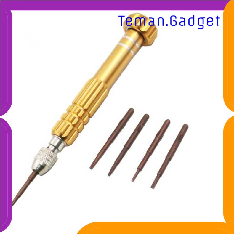 TG-PKK Obeng Set 5 in 1 Reparasi Smartphone Maintenance Tools - T-JC501LSD