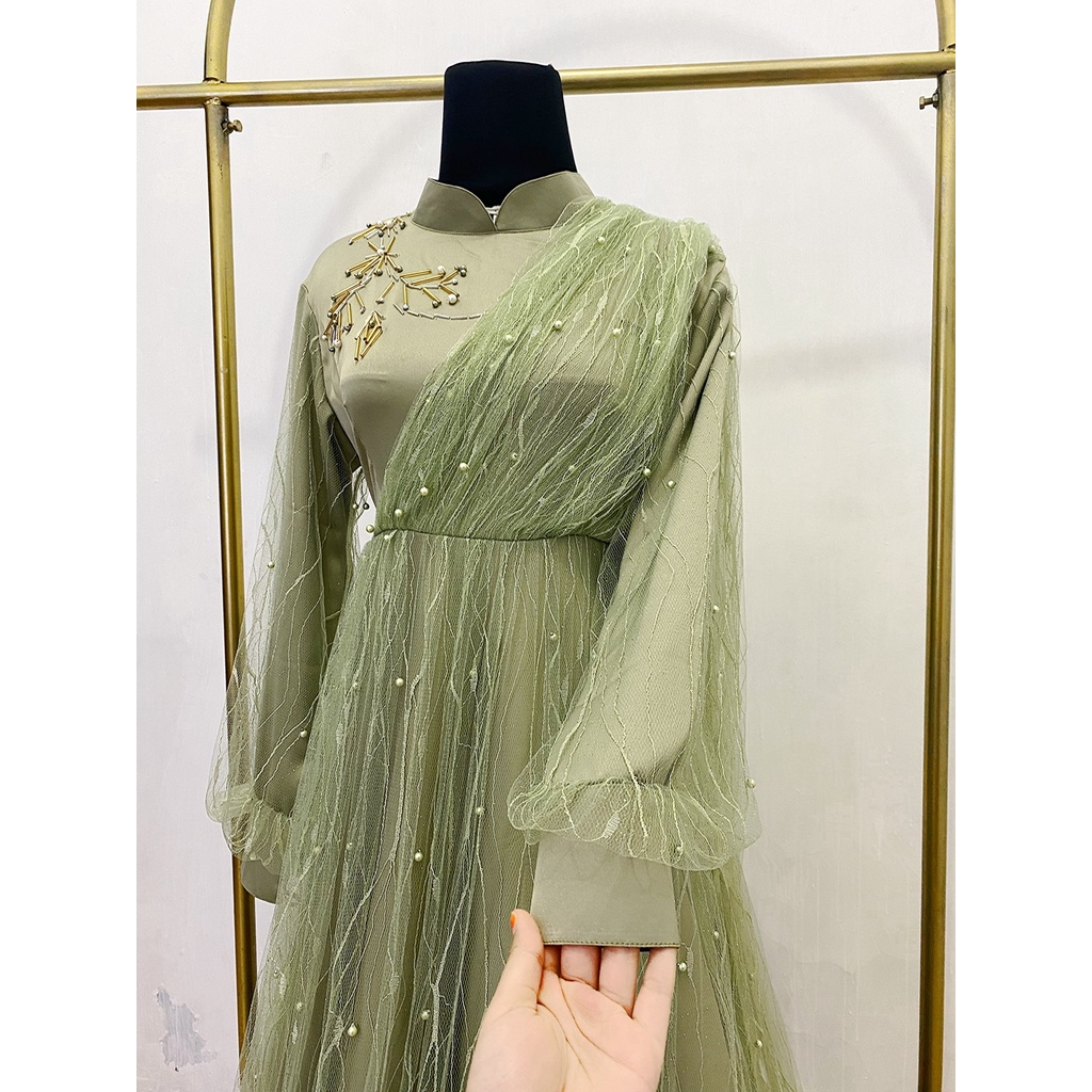 Humaira Dress | Gaun Pesta | Dress Kondangan | Dress Maternity | dress maternity hijab | gaun maternity