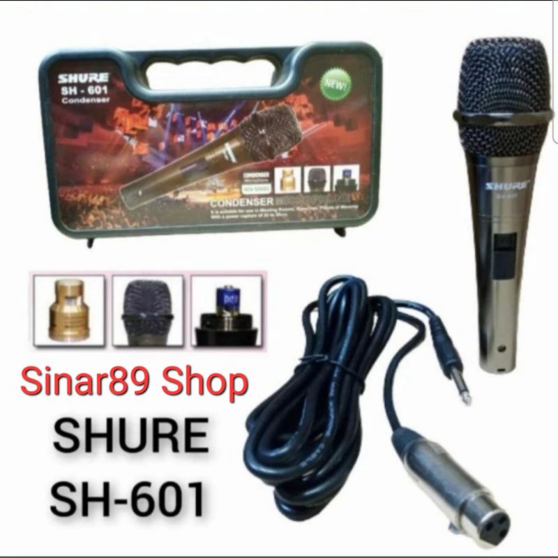 Mic Condensor Shure SH601 Tas Koper