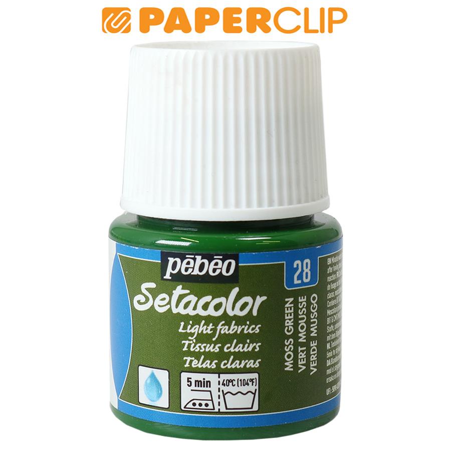 

PEBEO SETACOLOR LIGHT FABRIC PAINT 45ML 329-028 MOSS GREEN