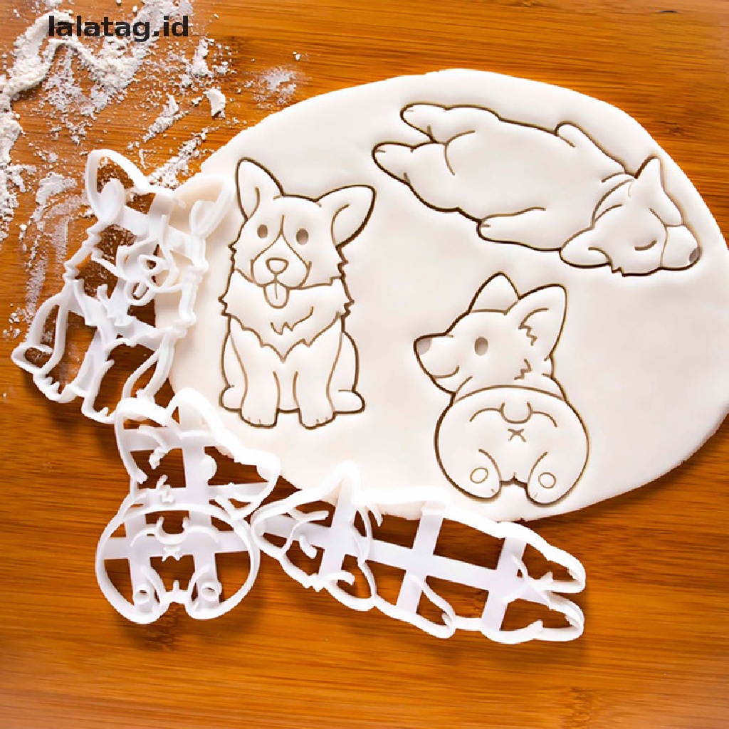 [lalatag] Cetakan Cookie Cutter Corgi Dog Shaped Biskuit Alat Kue Stempel Cookie Hewan Lucu [ID]