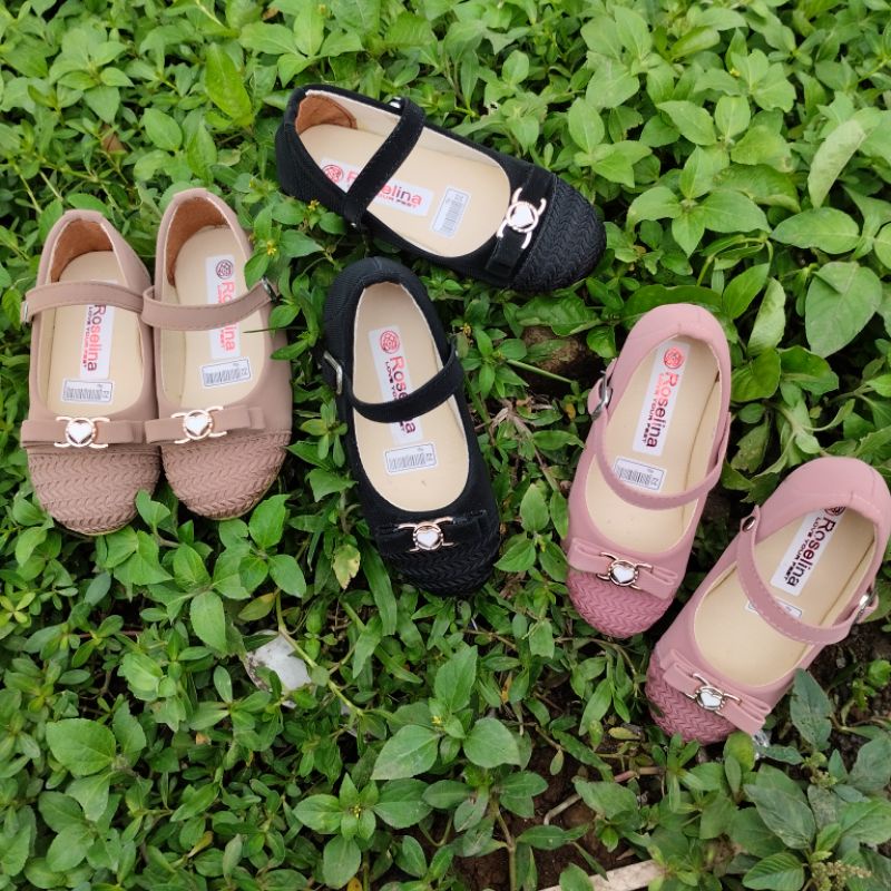 khainuna sepatu flat anak pita kilat kombinasi size 22-25