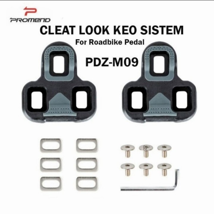 promend tapal cleat look Keo pedal sepatu cleat zeray roadbike