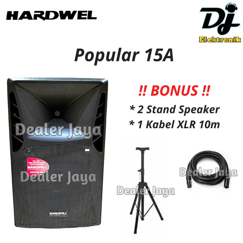 Speaker Aktif Hardwell POPULAR 15 A / POPULAR15 A - 15 inch