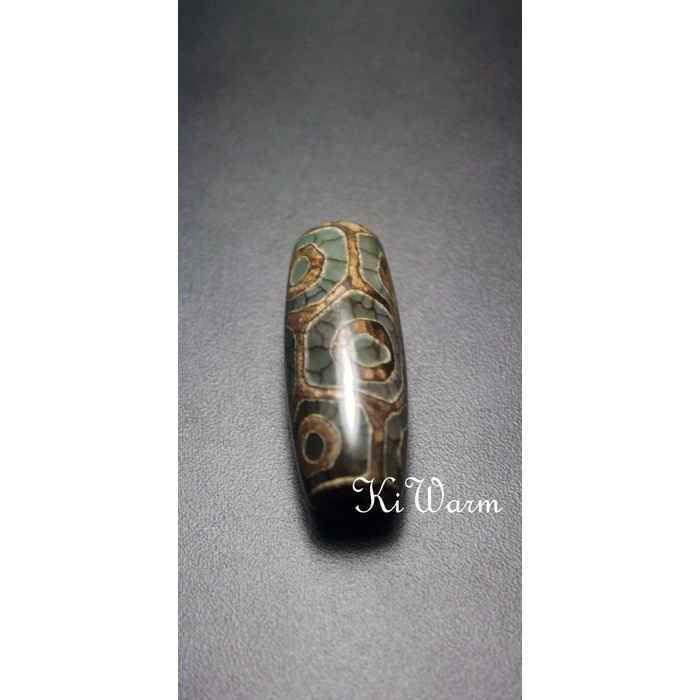 Tibetan Dzi Eyes beads Natural Green Stone