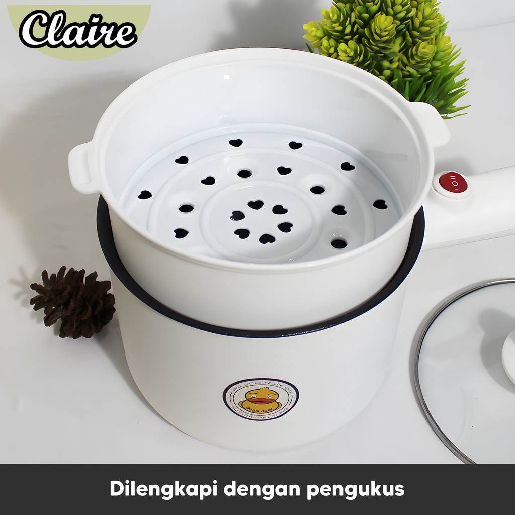 Panci Elektrik Multifungsi Plus Steamer bisa Mengukus, Menumis, Merebus serbaguna