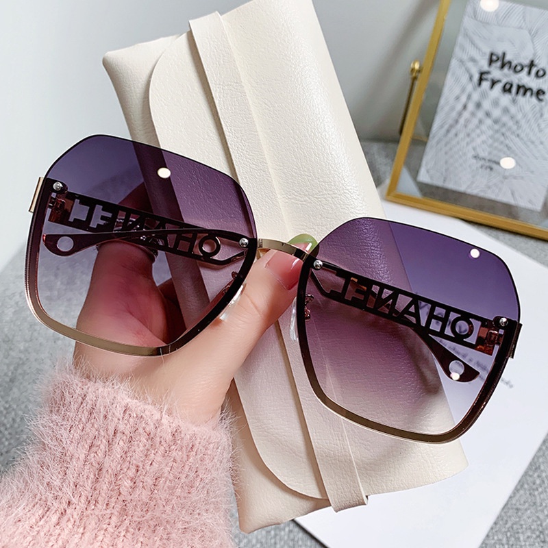 Kacamata Hitam Fashion Square Shades Untuk Wanita/Pria Eyewear